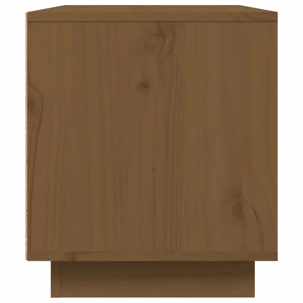 Berkfield Home TV Cabinet in Honey Brown Solid Pine Wood, W/D/H: 80 x 35 x 40.5 cm – 4