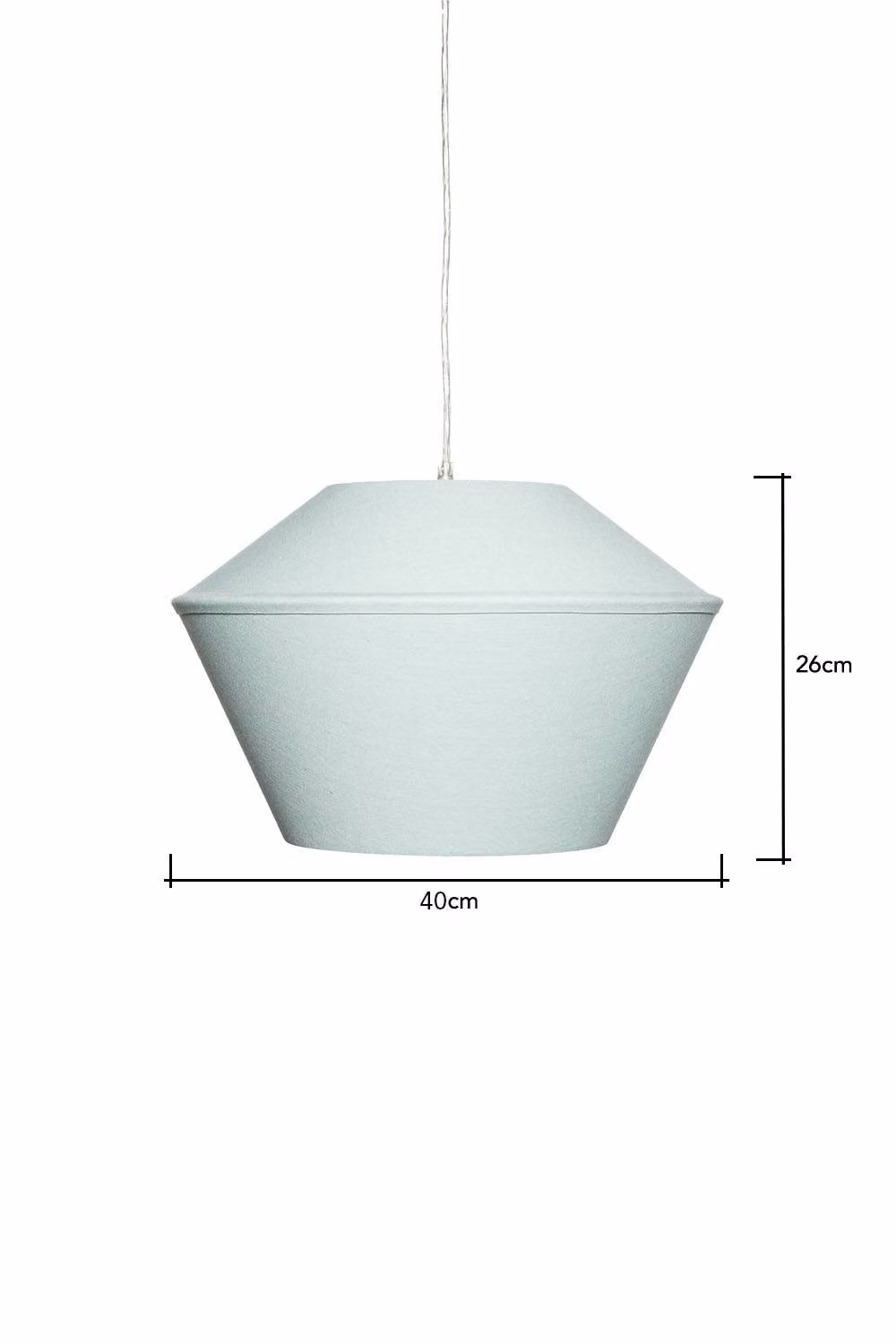 BHS Lighting Dana Easy Fit Cone Fabric Light Shade in Green – 4
