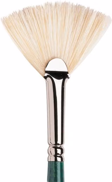 Winsor and Newton Winton No. 13 Fan Hog Brush, Multicolour