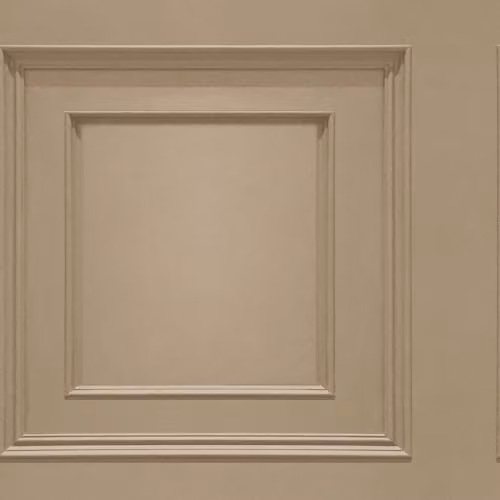Belgravia Decor Oliana 3D Wood Panel Effect Geometric Wallpaper in Beige