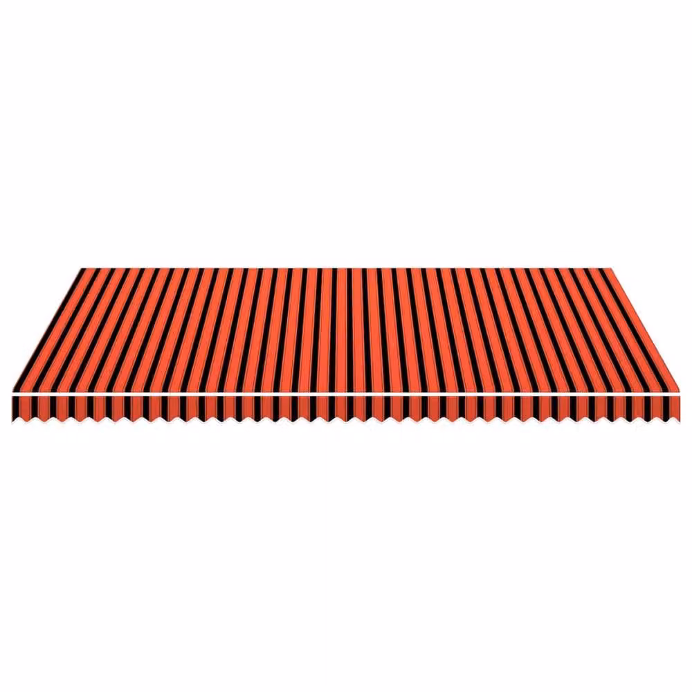 Berkfield Home Polyester Awning Top Sunshade Canvas in Orange and Brown, W: 500 cm, D: 300 cm – 2