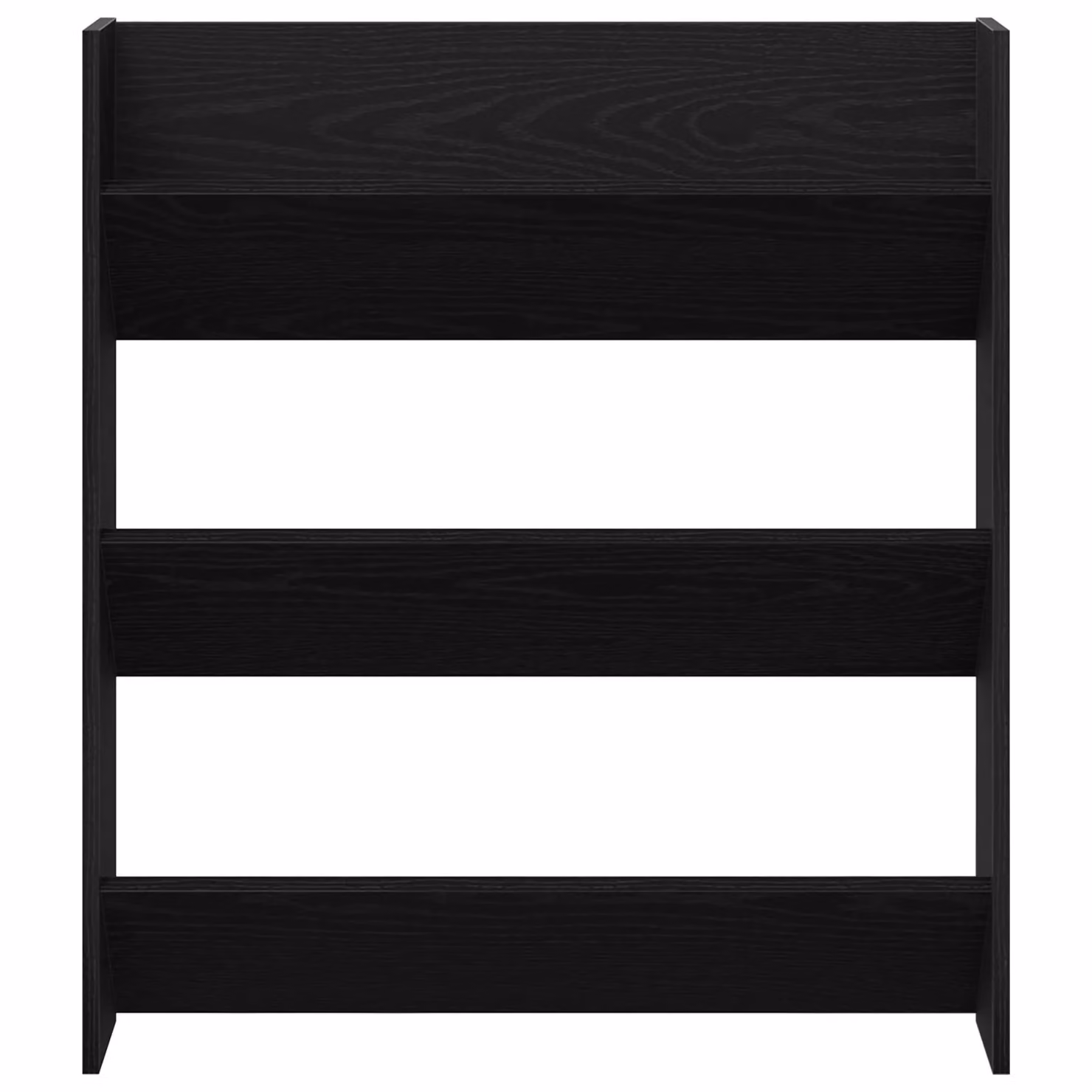 Berkfield Home Wall Mounted Shoe Cabinet in Black Oak, W/D/H: 80 x 18 x 90 cm – 3