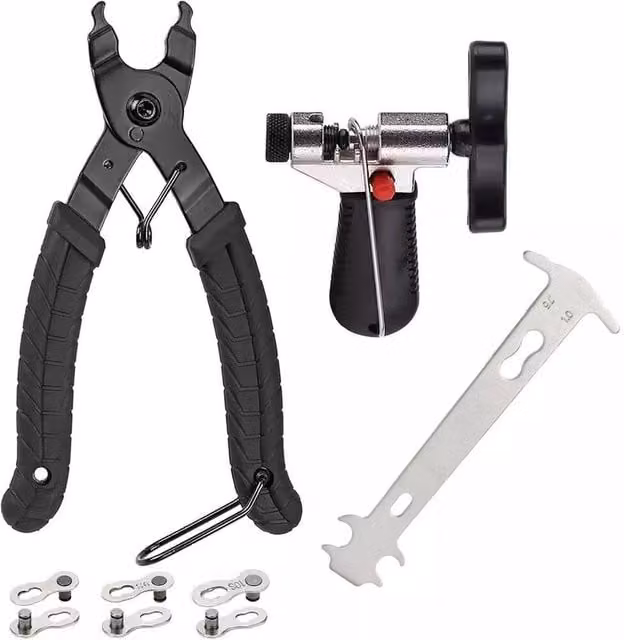 SPETLEK Bike Chain Splitter and Link Plier Repair Tool Kit, Black – 1