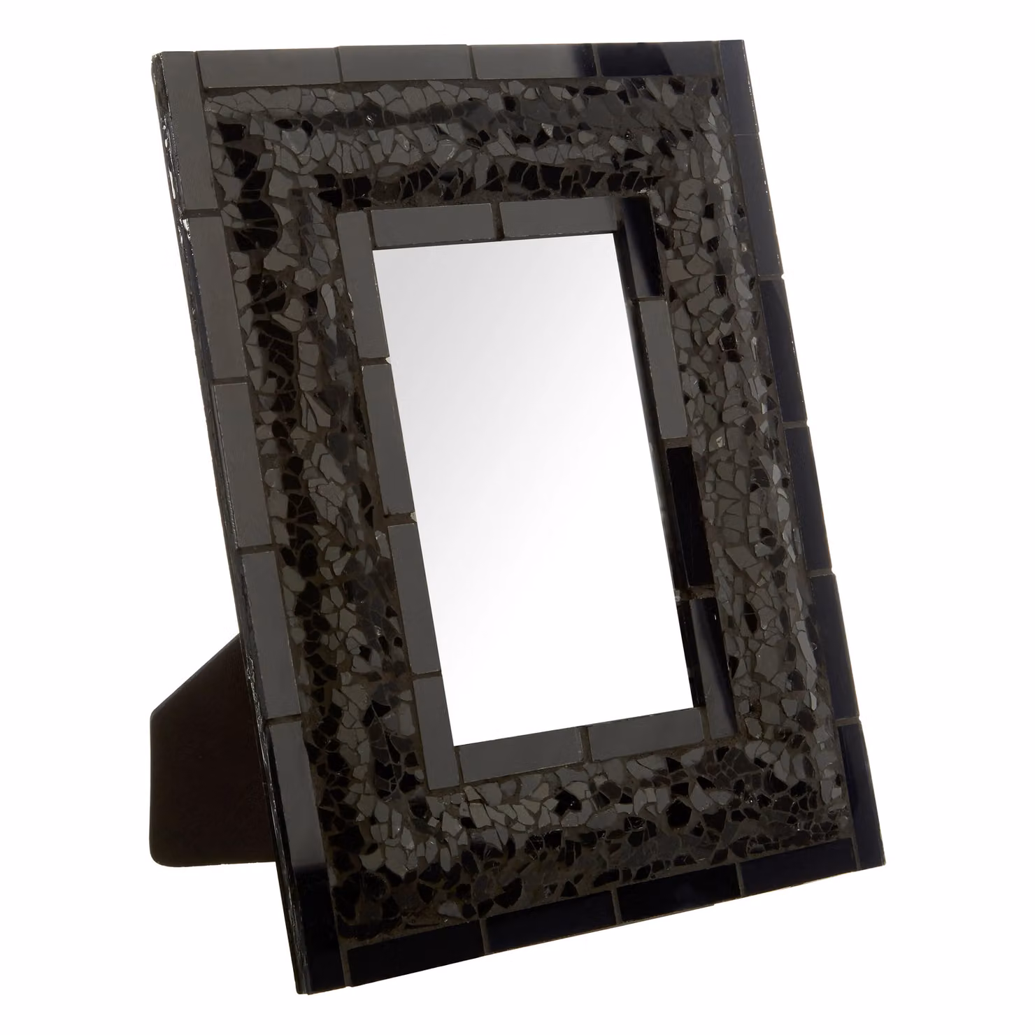Orsina Opulence Mosaic Single Rectangular Tabletop Photo Frame in Black – 3