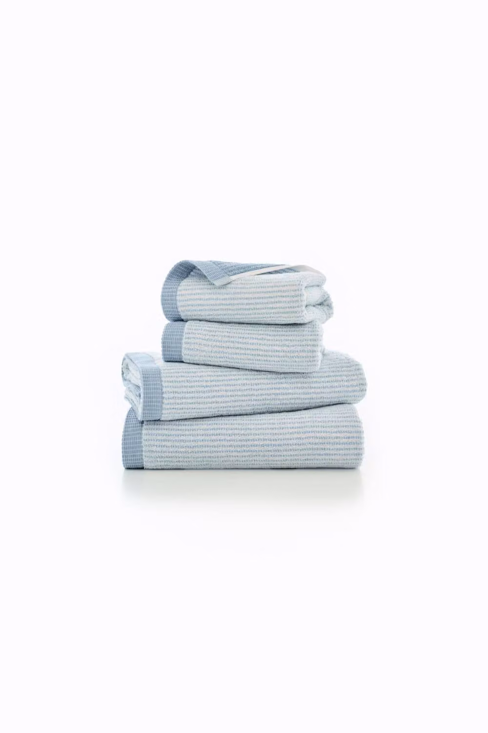 The Lyndon Company Willow Weave Striped Bath Sheet in Blue, 550gsm Pure Cotton – 2