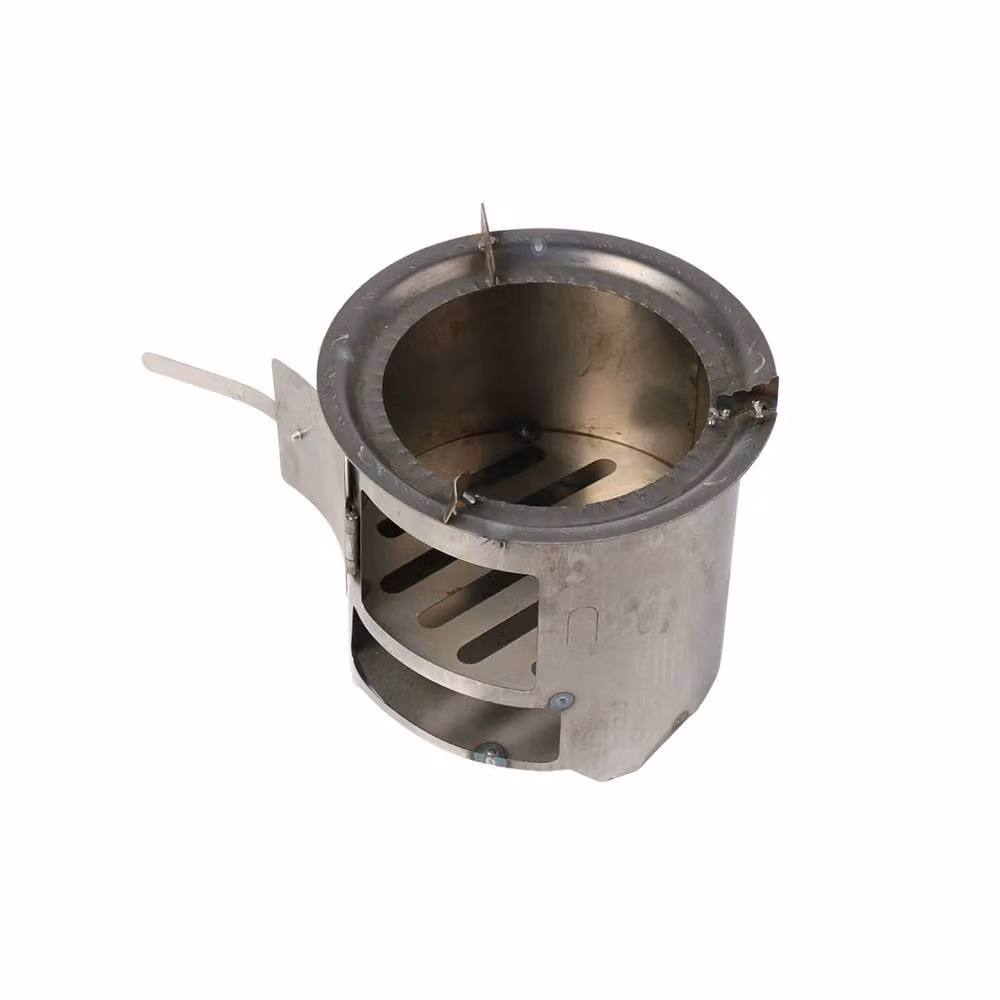 FLAVORA Portable Stainless Steel Camping Wood Stove in Silver – 2