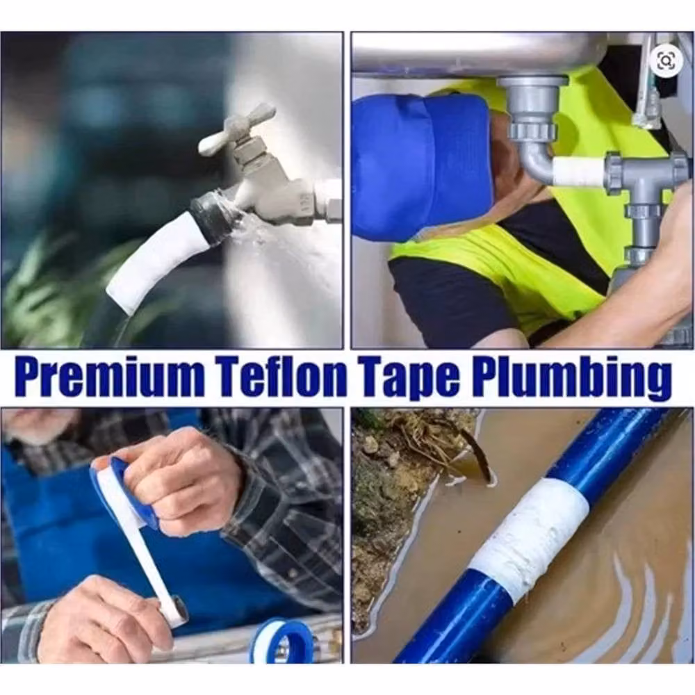 NESTLUNE White PTFE Waterproof Plumbers Sealing Tape – 4