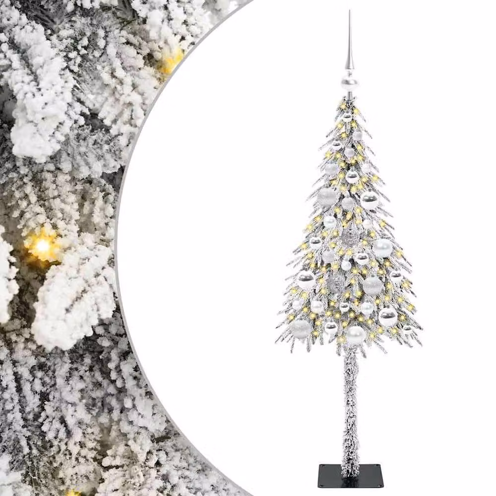 Berkfield Home White Christmas Tree with 150 LEDs, Height: 120 cm – 2