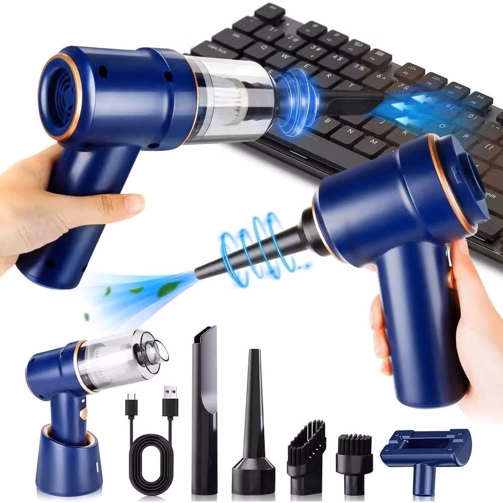 Kelvenix Rechargeable Wireless Vacuum Cleaner in Blue for Pet Hair and Car Use – 3