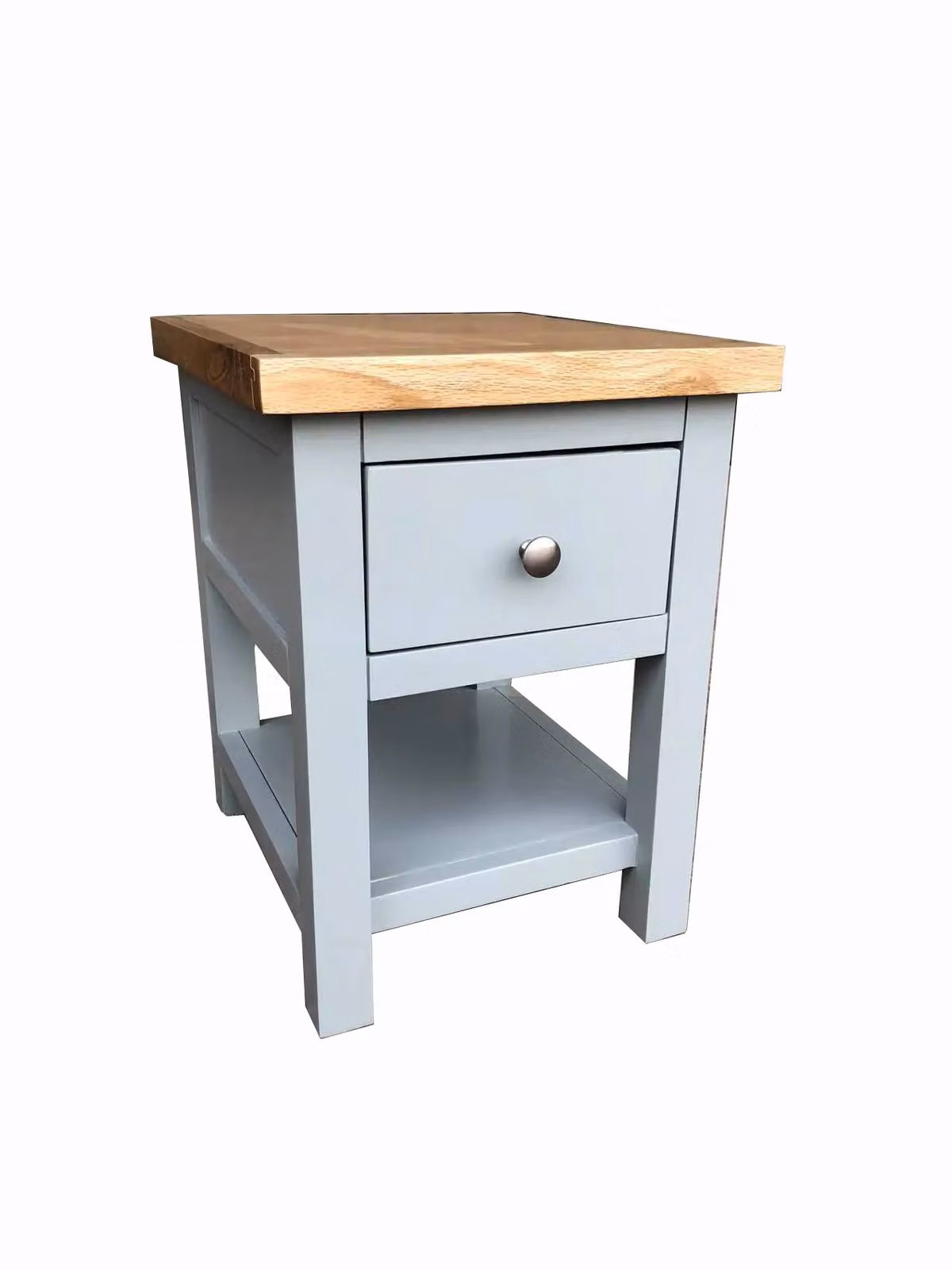 FURNITURE ONE Blue Bedside Cabinet with Shelf and Drawer – 2