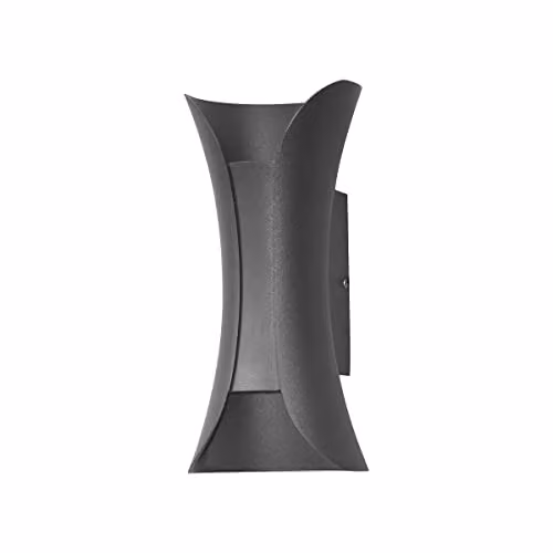 Netlighting Dante Modern Outdoor LED Wall Lamp, Black, 4000K