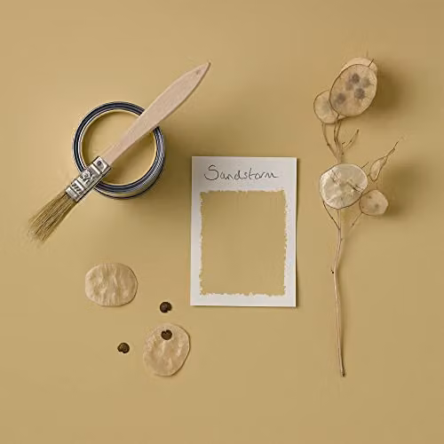Rust-Oleum Sandstorm Yellow Moisture Resistant Bathroom Wood and Cabinet Paint in Matt Finish, 0.75 l – 2