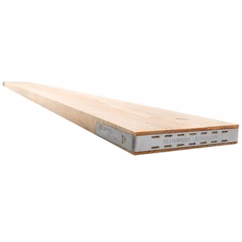 Snowdon Timber Banded Scaffold Board, Brown, L: 3.9 m, W: 22.5 cm, T: 3.6 cm