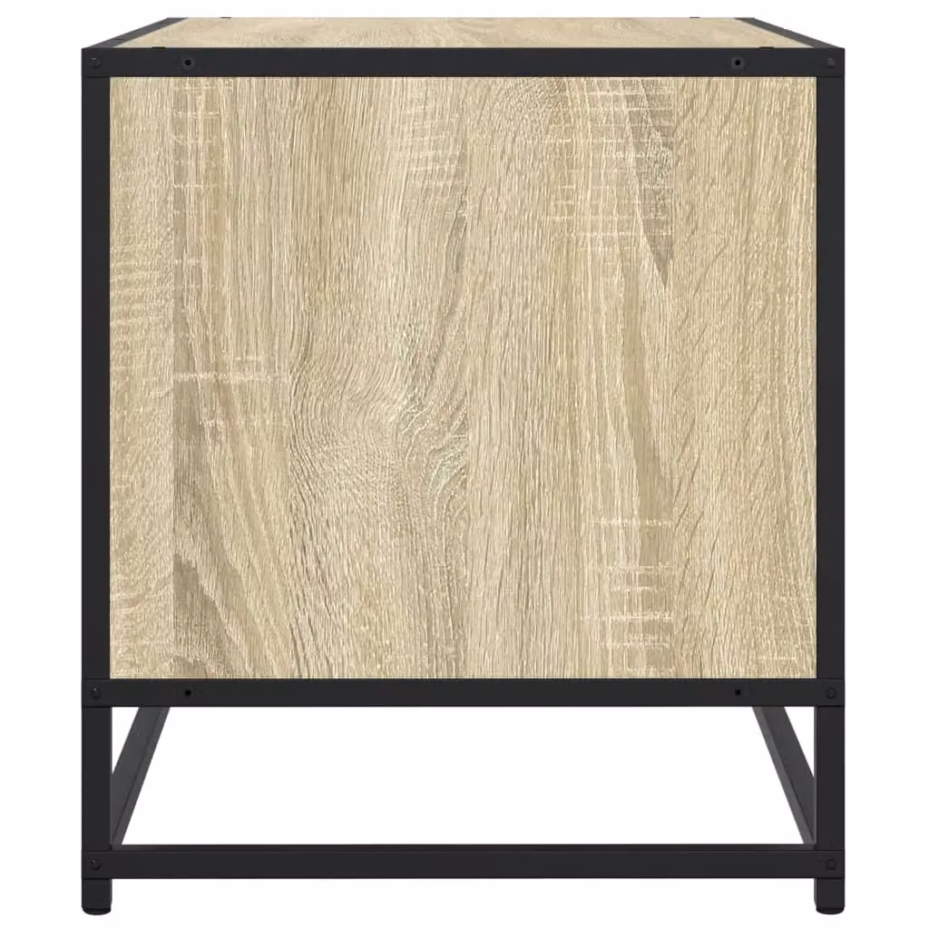 Berkfield Home Industrial Style TV Cabinet in Sonoma Oak Brown, W/D/H: 120.5 x 40 x 46 cm – 4