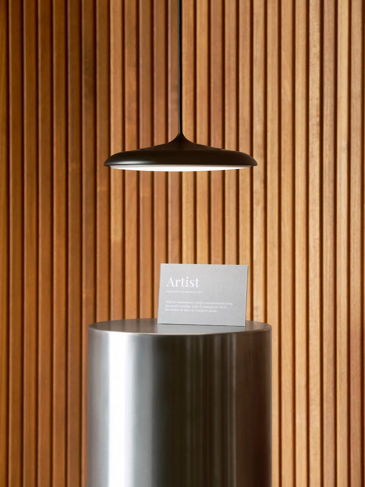 Nordlux Artist LED Pendant Light, Black Metal, Diameter: 25 cm – 3