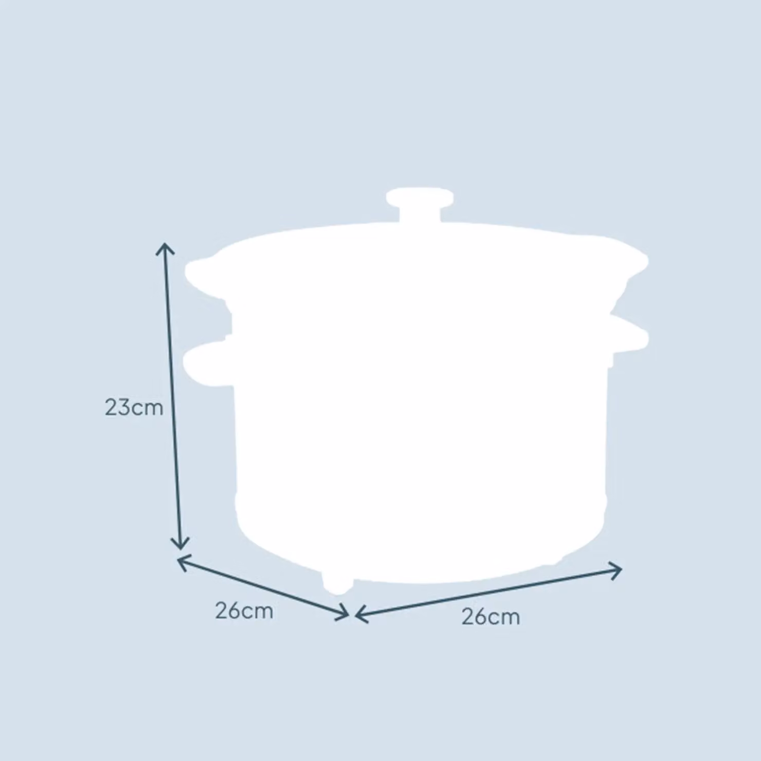 Cooks Professional 2.5L Slow Cooker with Glass Lid and Removable Ceramic Bowl in Black – 4