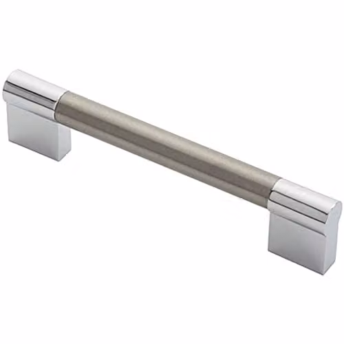 Loops Keyhole Bar Pull Handle in Satin Nickel and Chrome