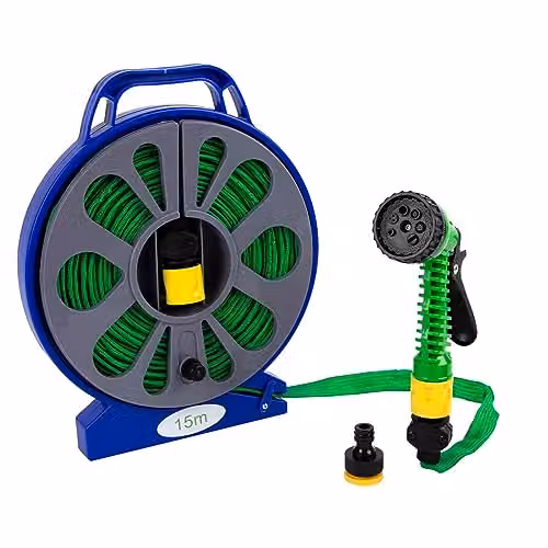Green Blade BB-HP110 15m Green Flat Garden Hose with Spray Nozzle – 2