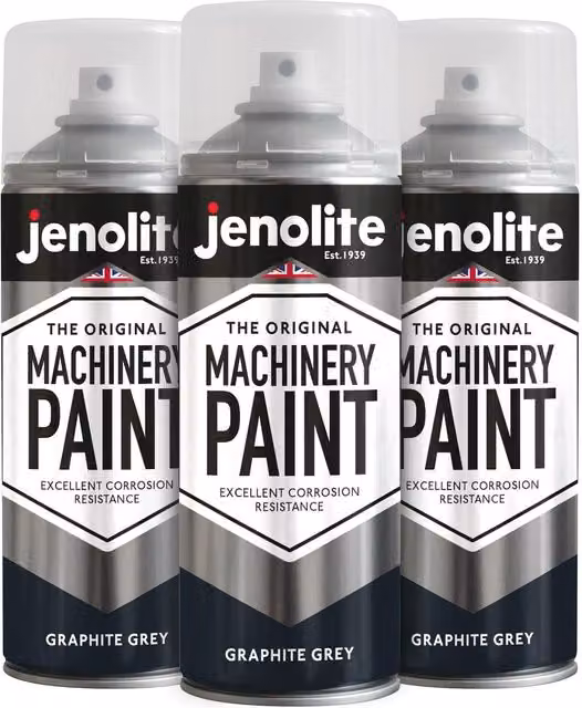 Jenolite Scuff Resistant Opaque Machinery Paint in Graphite Grey, 3.0 l