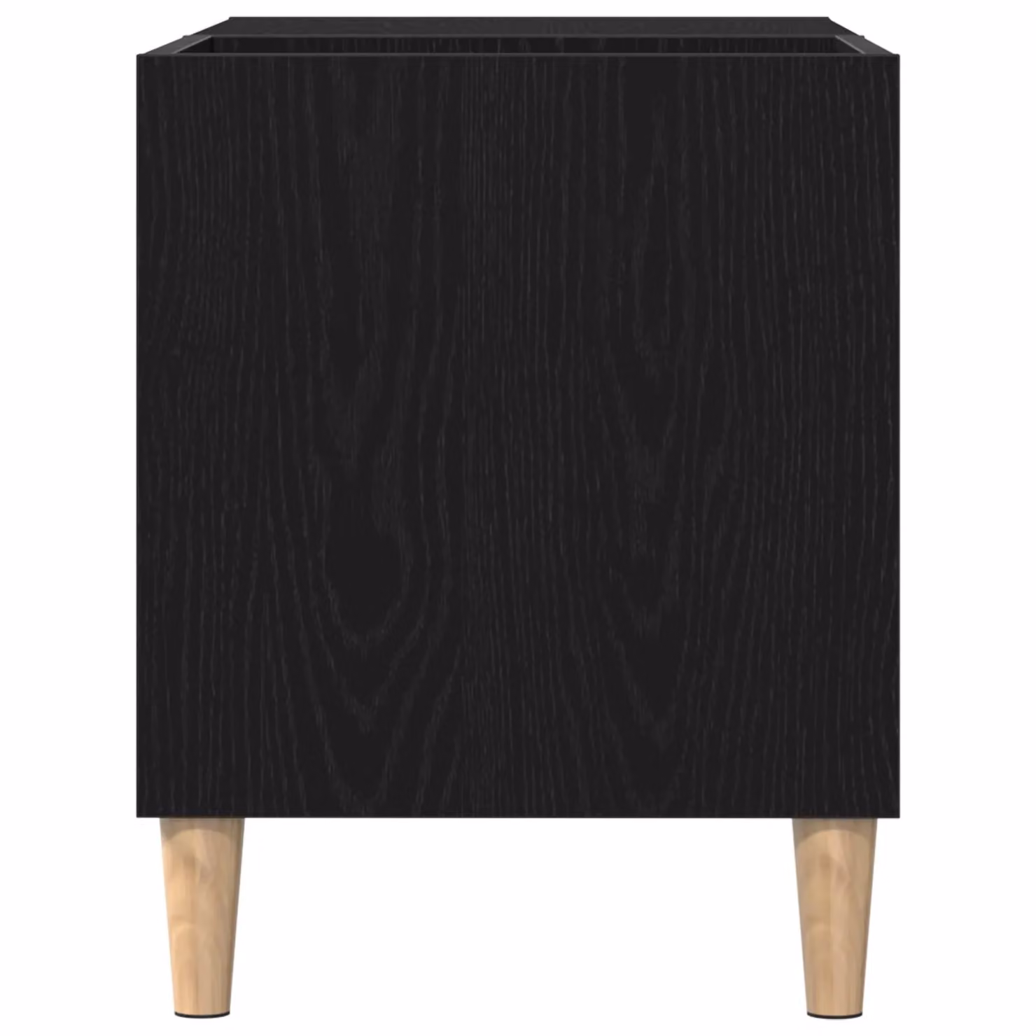 Berkfield Home Record Cabinet in Black Oak, W/D/H: 84.5 x 38 x 48 cm – 4