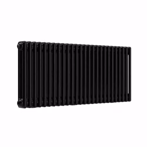 Lux Heat Black Horizontal 3 Column Traditional Steel Radiator, W/H: 119.0 x 50.0 cm – 1