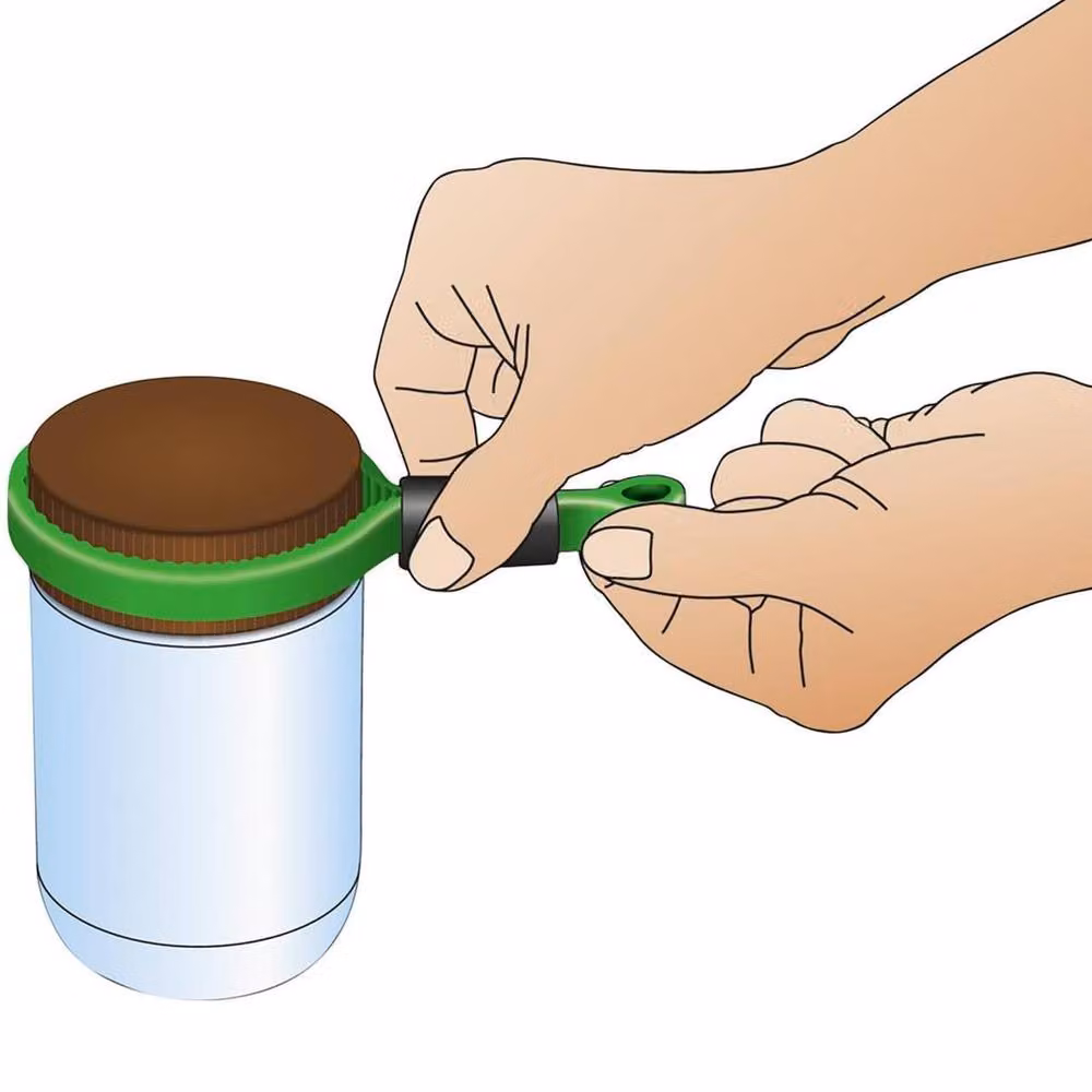 mysmartbuy 2 x Green Bottle and Jar Openers with Ergonomic Grip – 2