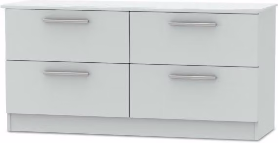 Welcome Knightsbridge Matt Grey 4 Drawer Bed Box Assembled