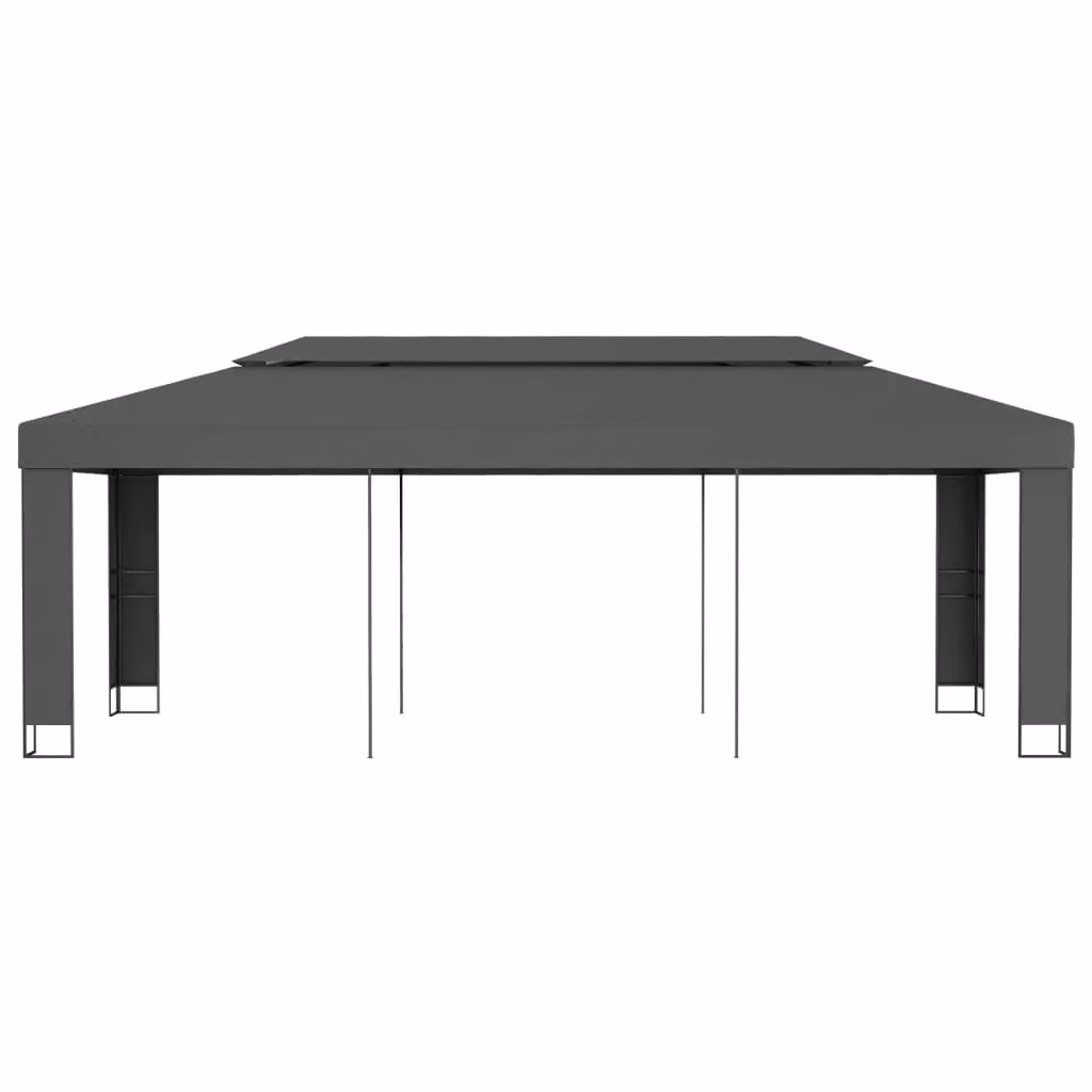 Berkfield Home Double Roof Gazebo in Anthracite and Black, W: 600 cm, D: 300 cm, H: 273 cm – 2