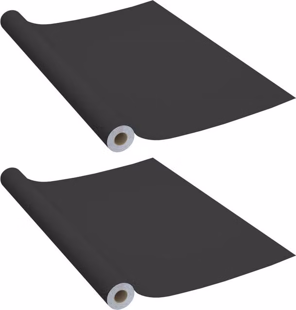 Berkfield Home Self-adhesive PVC Furniture Film, 2 Pack, Black, W: 90 cm x L: 500 cm – 1