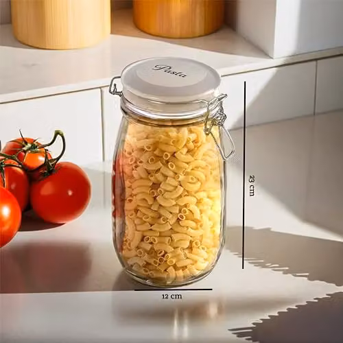 Orsina Airtight Glass Pasta Storage Jar in Transparent – 2