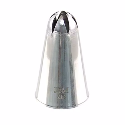 PME JEM Drop Flower Piping Nozzle No. 2D in Silver Plastic