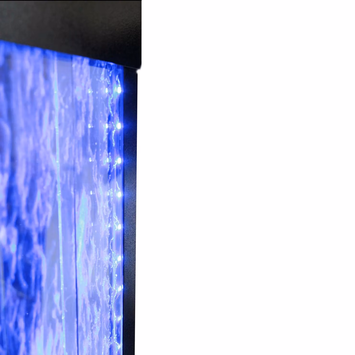 Primrose Bubble Water Wall with Colour Changing LEDs in Dark Grey, Height: 122 cm – 4
