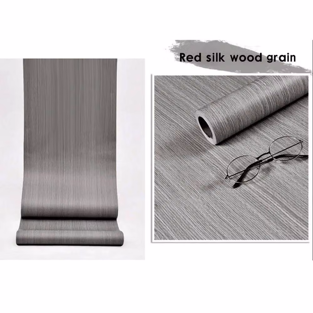Ventryn Grey Self Adhesive Wood Grain Vinyl Wallpaper Film Roll – 3