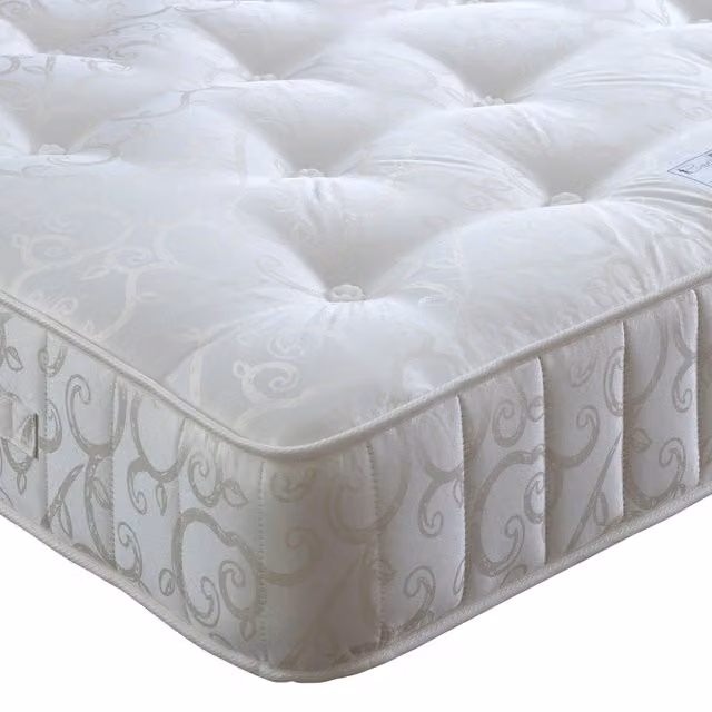 Bedmaster Serene 1000 Pocket Sprung Mattress in Beige and White, W/D: 200 x 200 cm