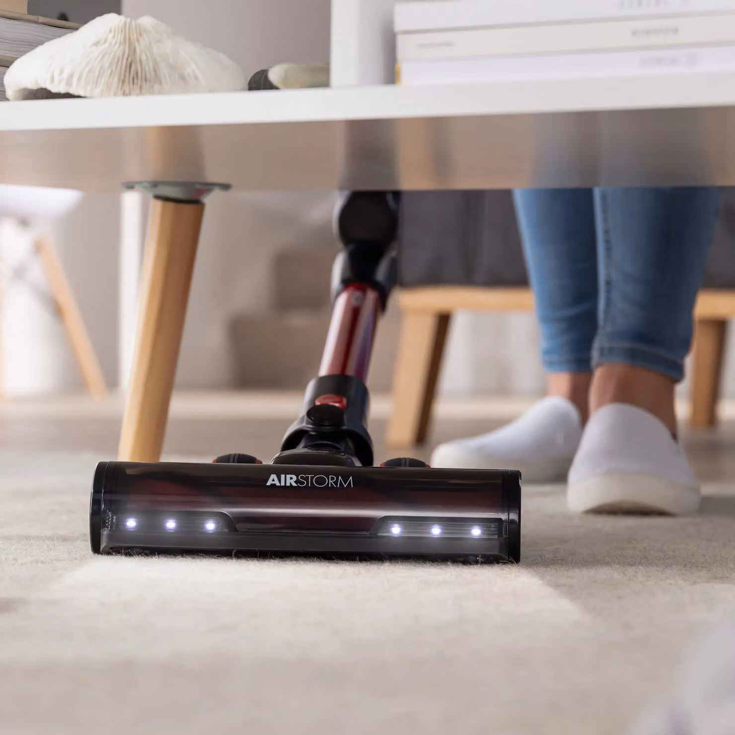Ewbank AIRSTORM1 2-in-1 Cordless Pet Stick Vacuum Cleaner, Red – 6