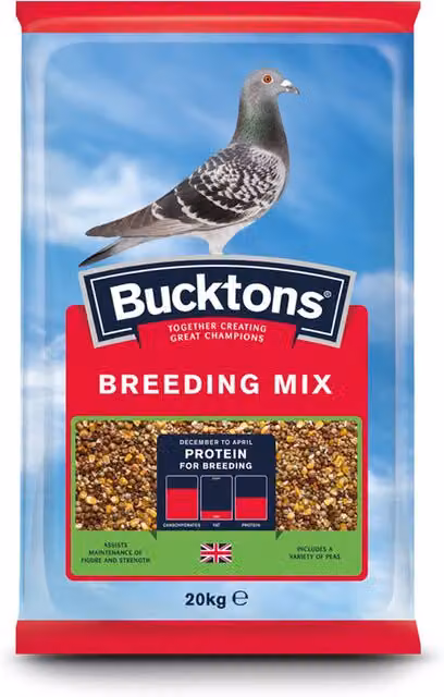 Bucktons Breeding Seed Mix, 20kg, Brown and Multicolour