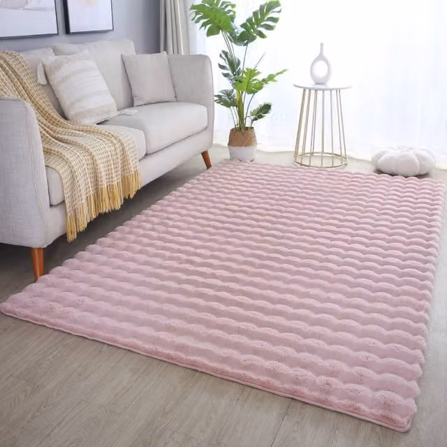 Desire Rugs Orbie Washable Modern Rectangular Area Rug in Pink, W: 120 cm, L: 160 cm – 1