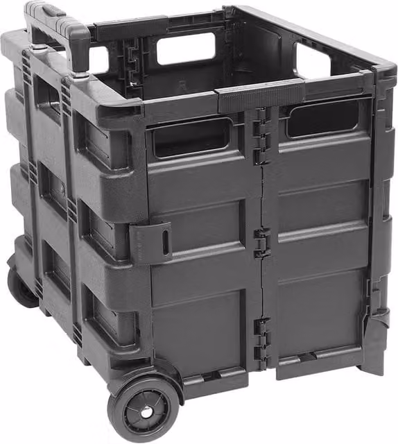 Kelvenix Folding Boot Cart Shopping Trolley in Black – 1