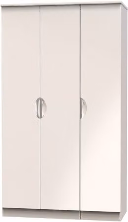 ASC Corsica 3 Door Tall Triple Wardrobe in White