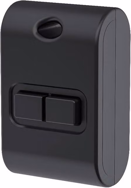 ENER-J Mini Kinetic FOB 2 Gang Wireless Lighting Switch, Black, IP65 – 1