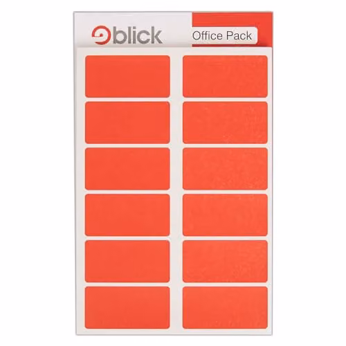 Blick Multipurpose Red Paper Labels, 320 Per Pack, W: 2.5 cm, H: 5 cm – 1