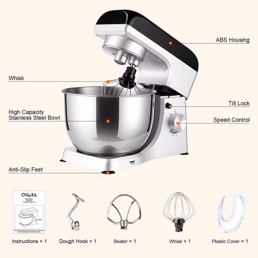 EONLION 8 Speed Electric Mixer and Egg Beater in Silver – 2