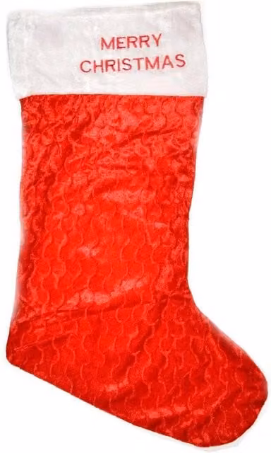 Shatchi Pack of 5 Giant Traditional Red and White Father Christmas Santa Sack Stocking Bags