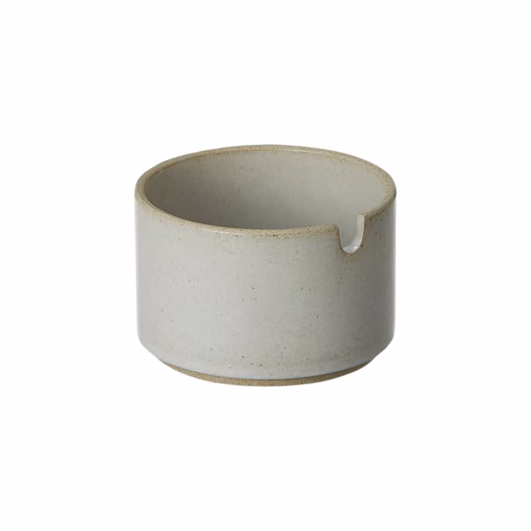 Hasami Porcelain Gloss Grey Ceramic Sugar Pot