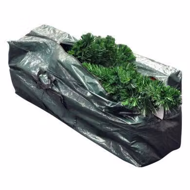 Groundlevel Extra Strong Christmas Tree and Decorations Storage Zip Bag in Black