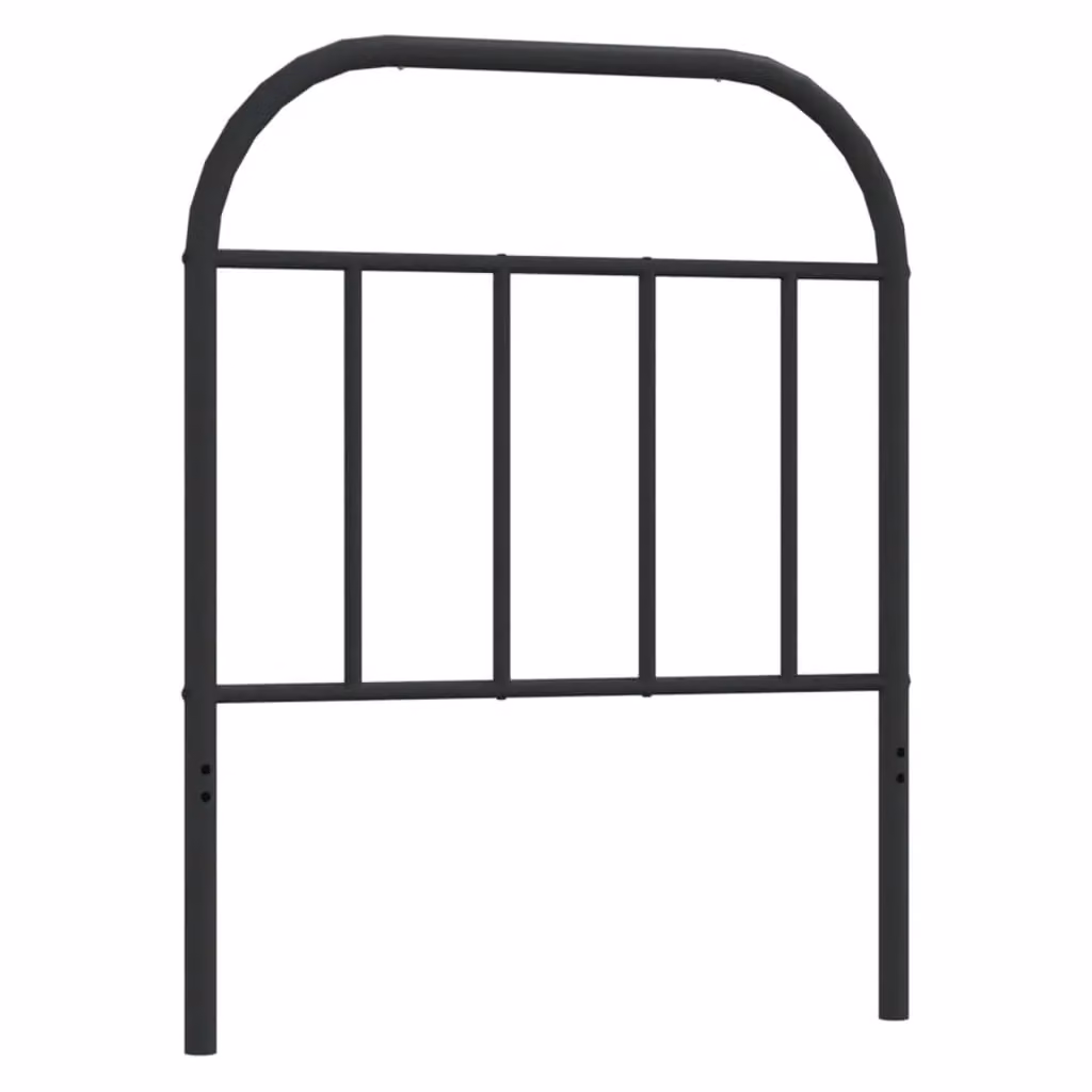 Berkfield Home Classic Metal Headboard in Black, Width: 75 cm – 2