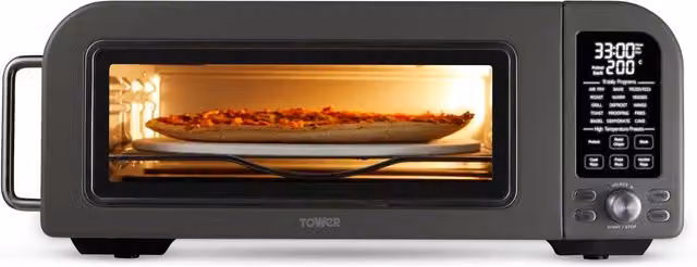 Tower Elite 18L Pizza Oven with Grill, 2000W, Grey and Silver, T17141 – 1