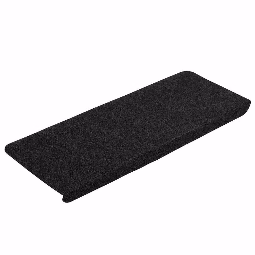 Berkfield Home Self-adhesive Non-slip Stair Mats, 15 Pieces, Black, W/D/H: 65 x 24.5 x 3.5 cm – 3