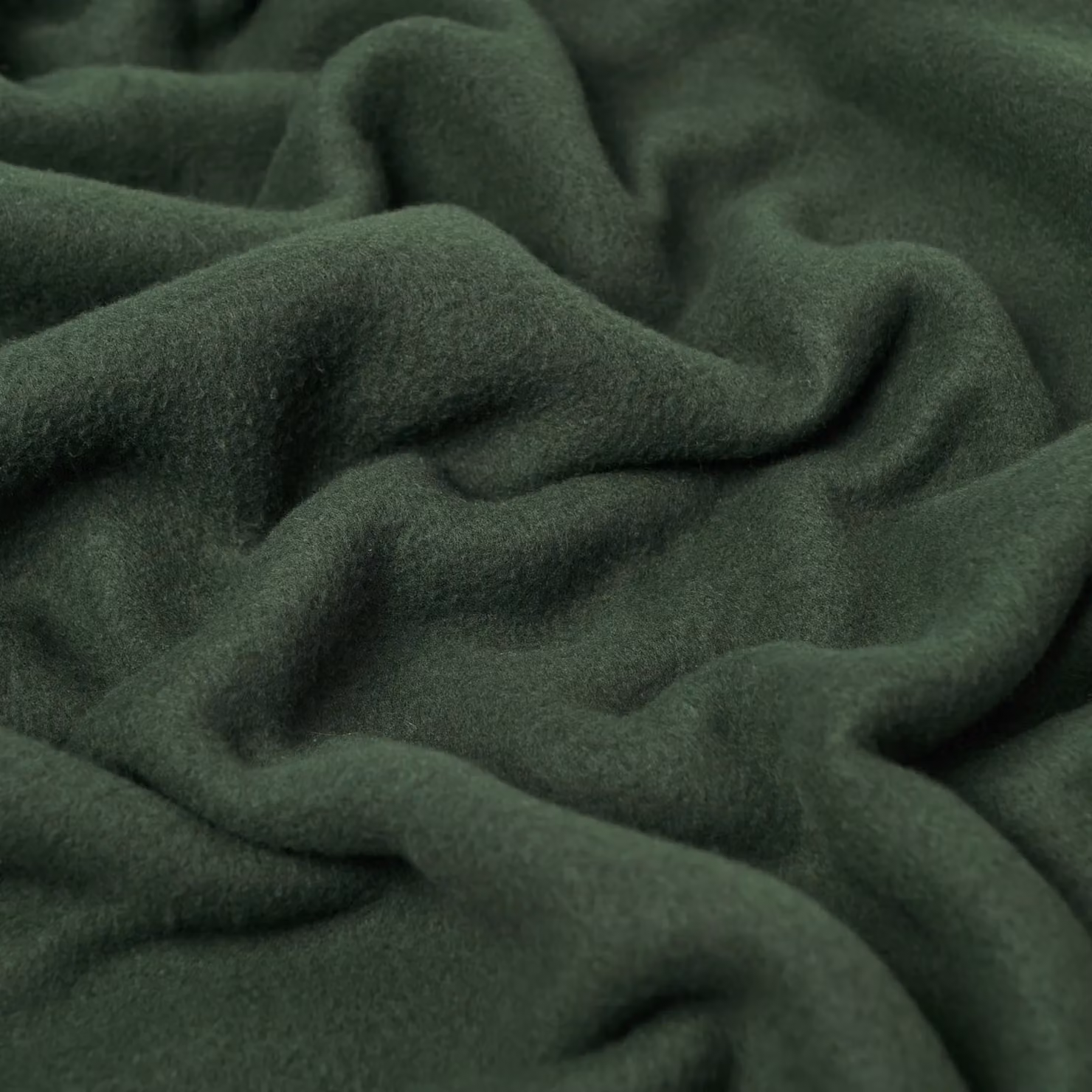 OHS Wholesale 10 Pack Plain Dark Green Fleece Blanket Sofa Throw, W: 120 cm, D: 150 cm – 3