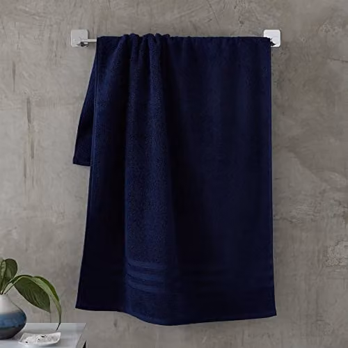 Catherine Lansfield Fluffy Cotton Hand Towel in Blue, W: 50 cm x H: 85 cm – 1